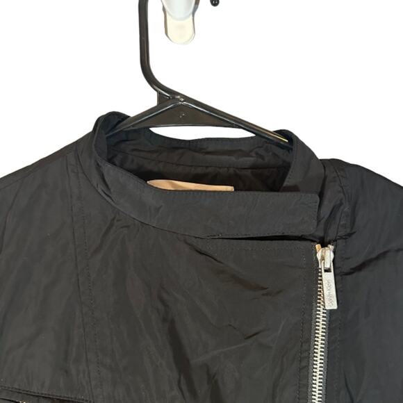 Calvin Klein Black Moto Style Front Full Zipper Jacket Women Sz S - Picture 7 of 10